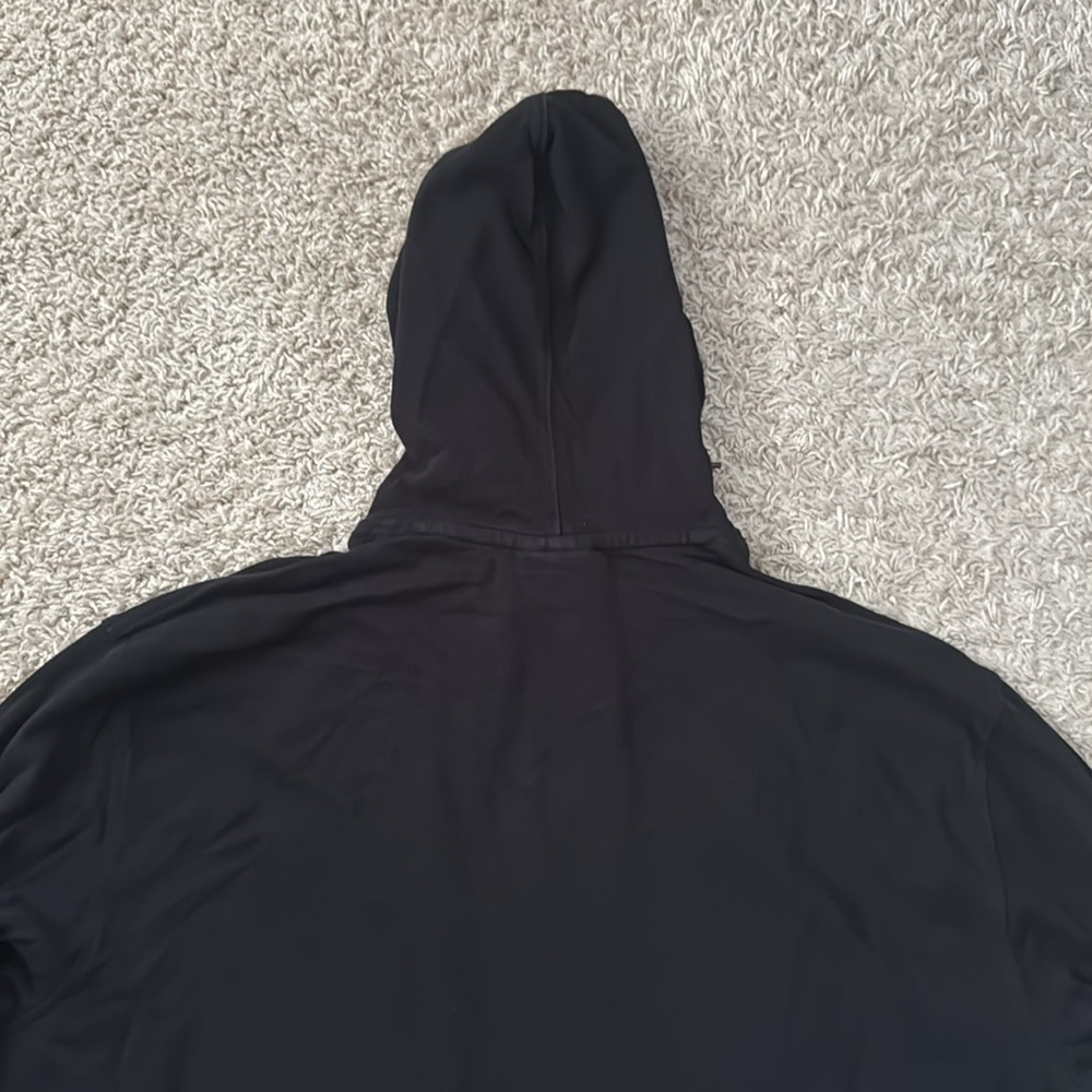 EUC Men’s Champion Black/White Script MidWeight Hoodie in Size 2XL - Picture 8 of 9